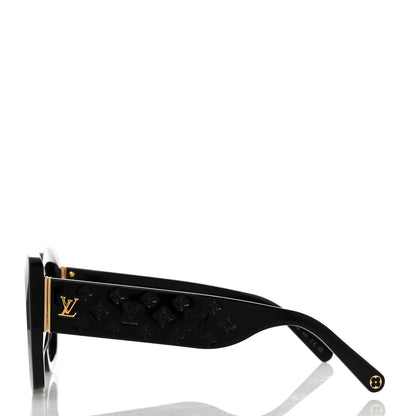 Louis Vuitton Square LV Empreinte Square Sunglasses Z1611W Black 3 of 7
