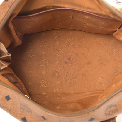 MCM Visetos Essential Boston Bag Cognac 6 of 12