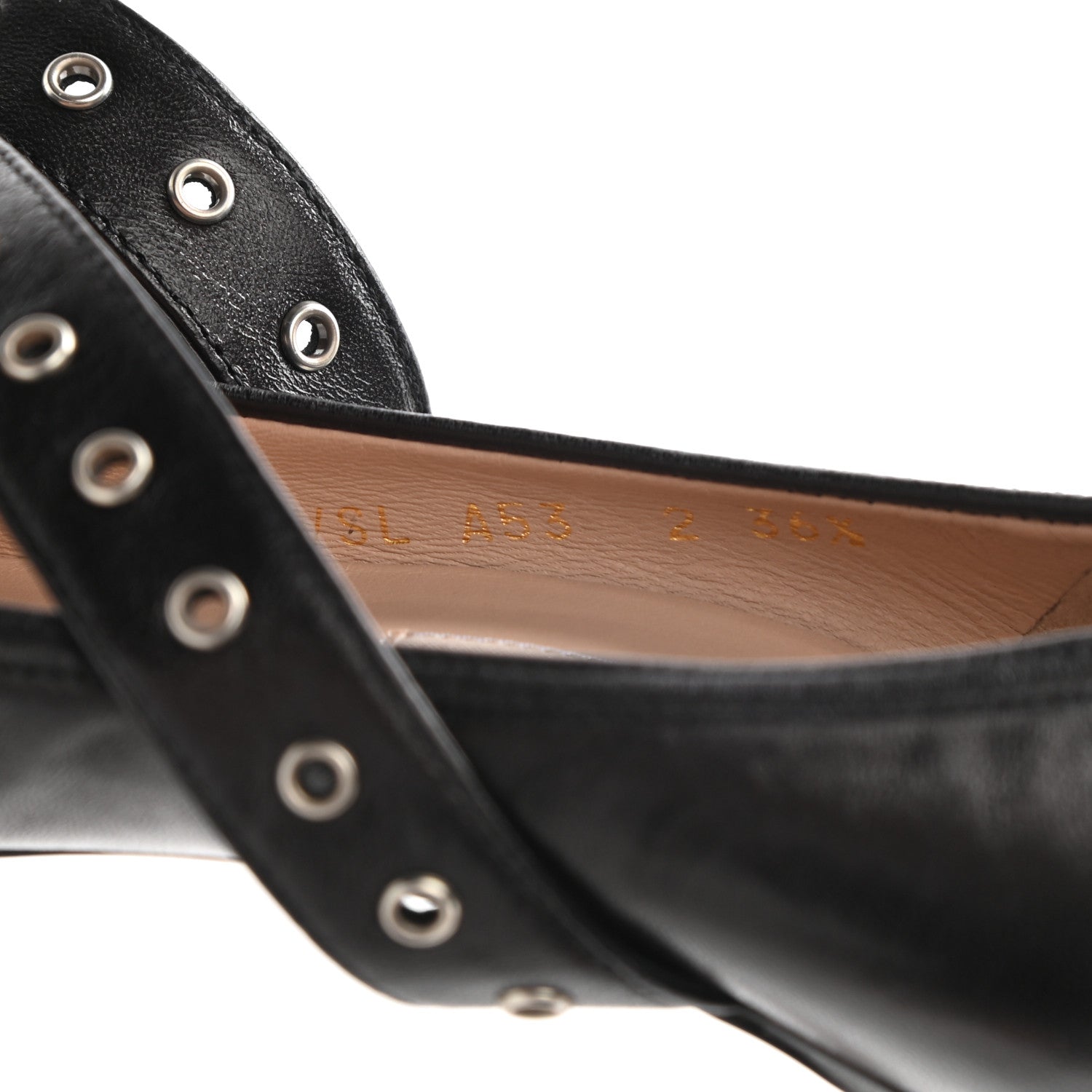 Valentino Garavani Nappa Love Latch Cross Strap 100mm Pumps 36.5 Black 8 of 9