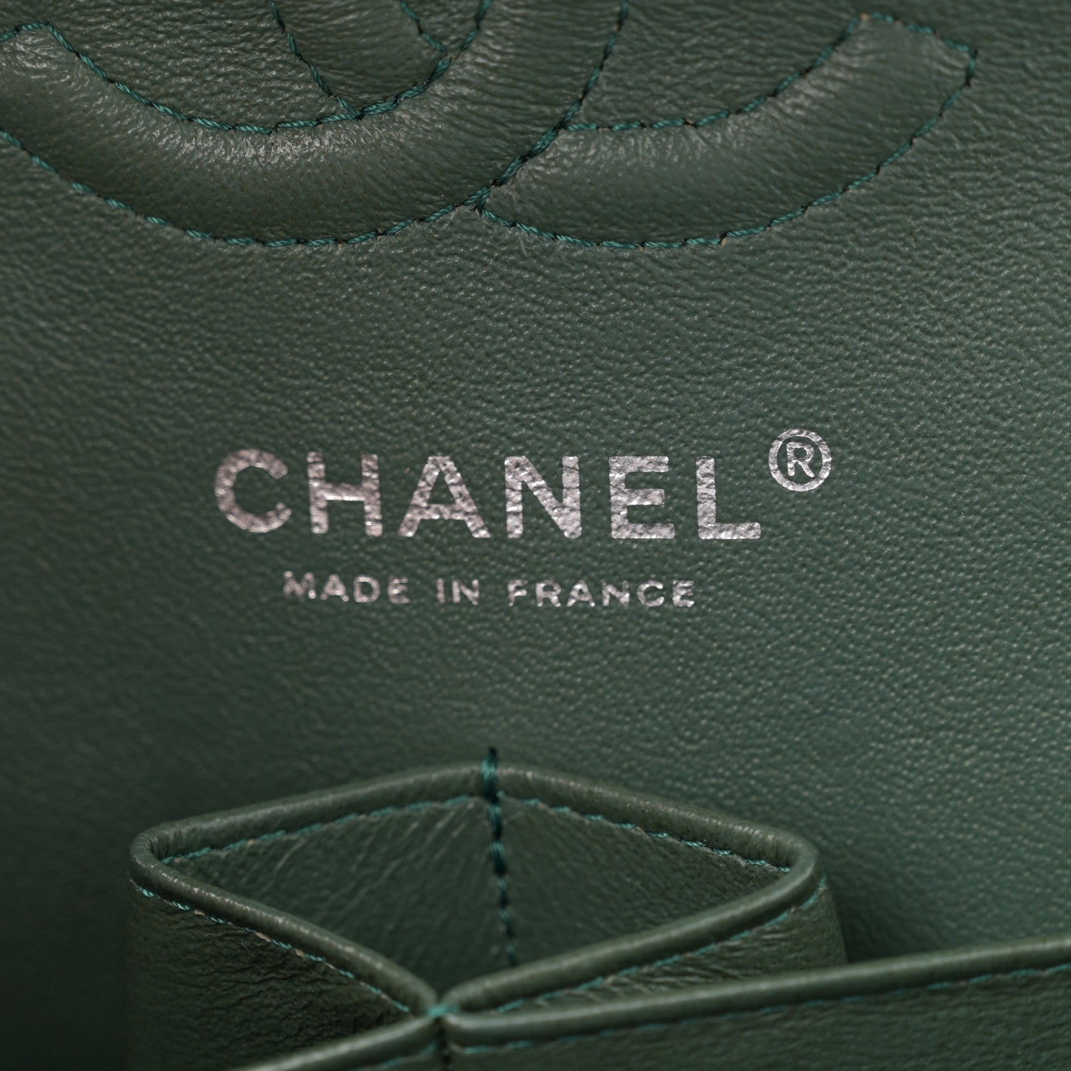 Chanel Caviar Quilted Small Double Flap Green 6 of 10
