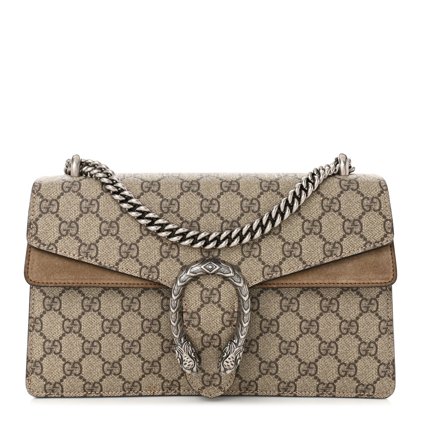 GG Supreme Monogram Small Dionysus Shoulder Bag Taupe