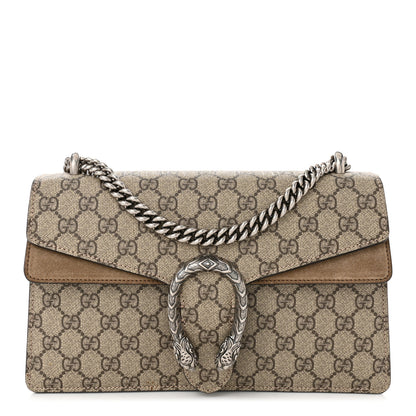 Gucci GG Supreme Monogram Small Dionysus Shoulder Bag Taupe 1 of 11