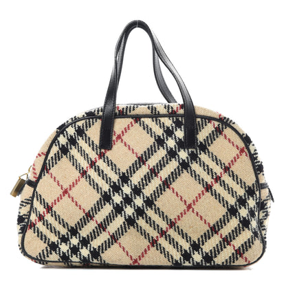 Burberry Wool Check Bowler Beige 1 of 13