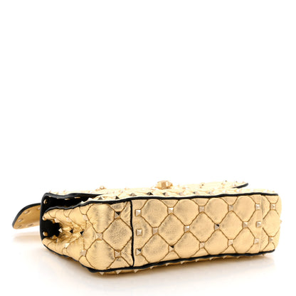 Valentino Garavani Metallic Nappa Small Rockstud Spike Shoulder Bag Mekong 4 of 13