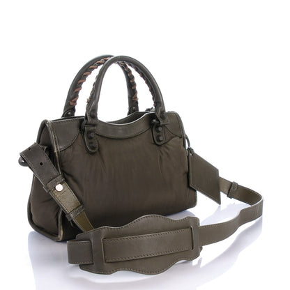 Balenciaga Nylon Agneau Rubber Hardware Mini City Khaki 3 of 8