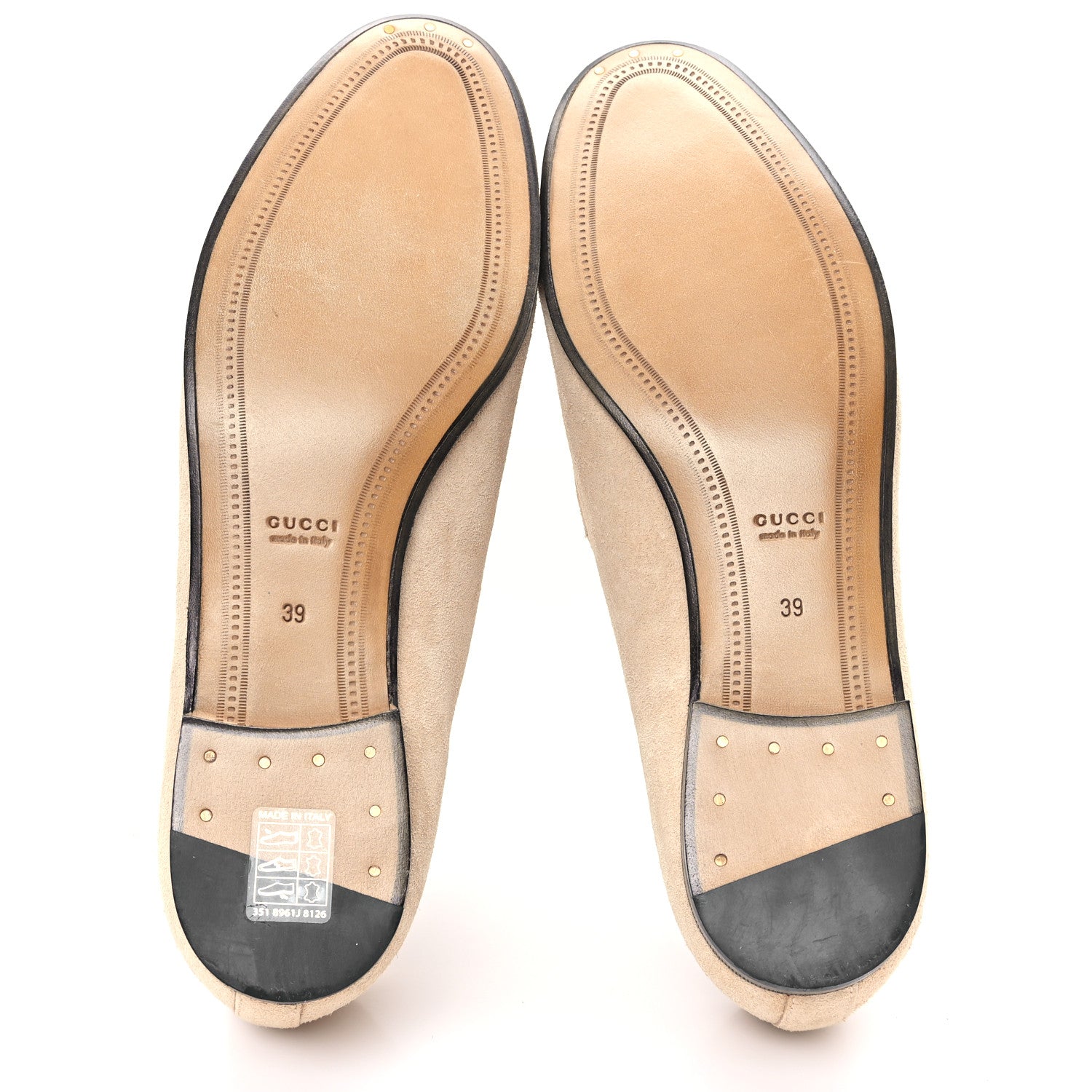 Gucci Suede Horsebit Womens Jordaan Loafers 39 Pink Sand 6 of 10