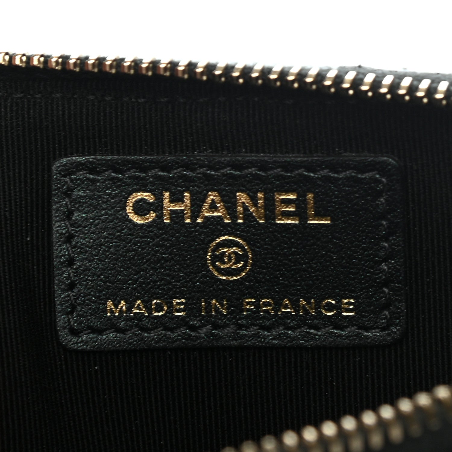 Chanel Iridescent Caviar Quilted Classic Flat Wallet Pouch Black 6 of 7
