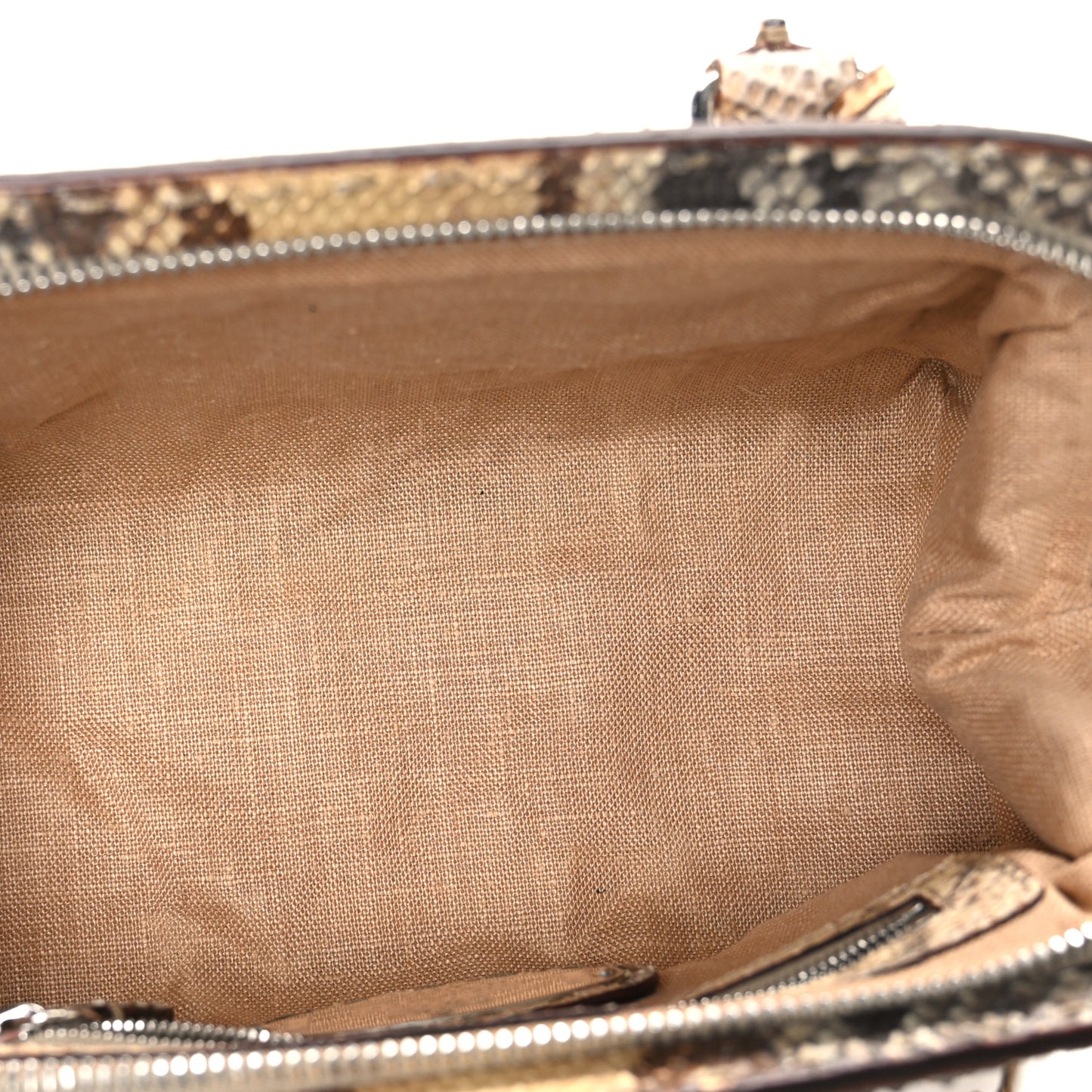 Woven Straw Snakeskin Selleria Mini Adele 1328 Bag Naturale