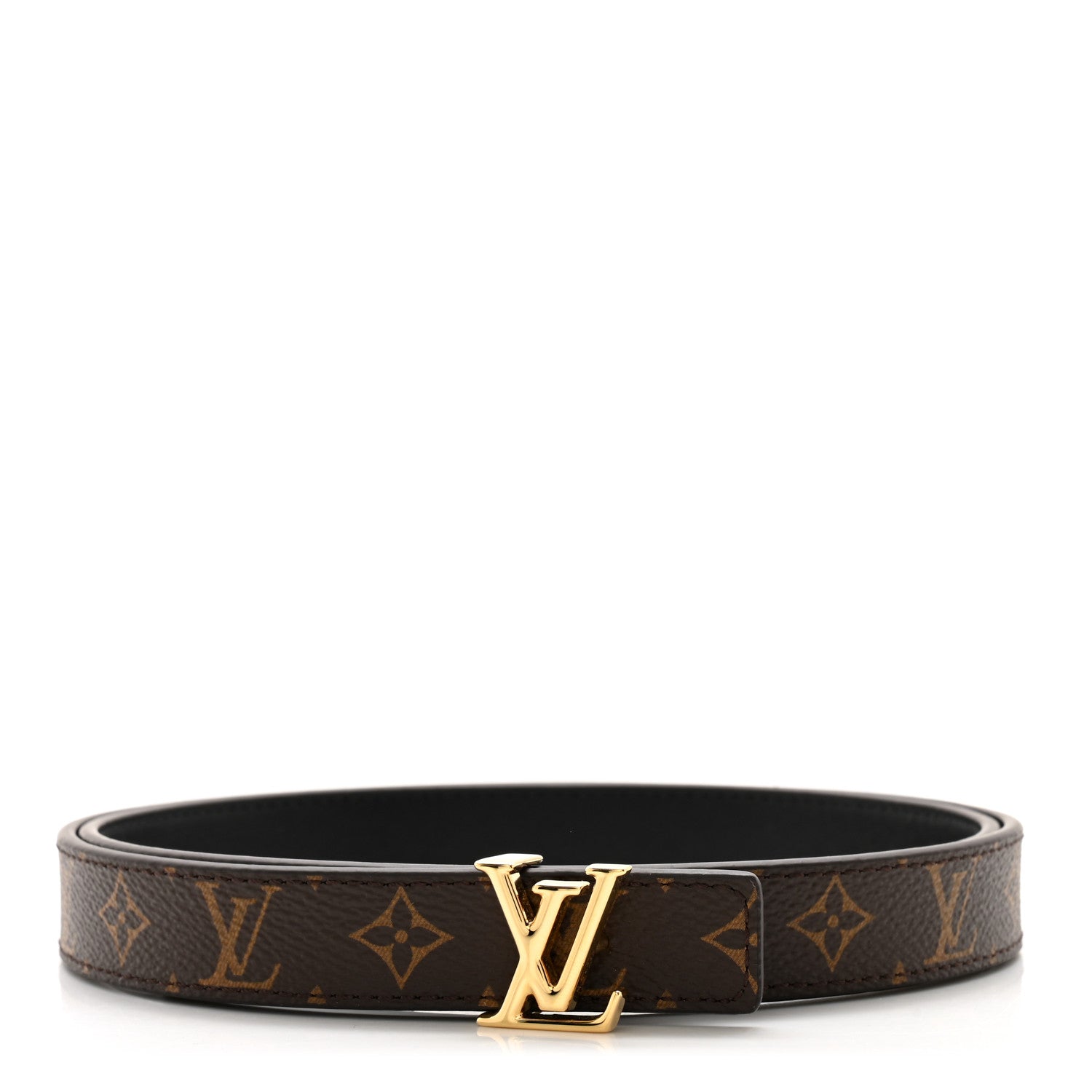 Louis Vuitton Calfskin Monogram 20mm LV Iconic Reversible Belt 85 34 Black 1 of 6