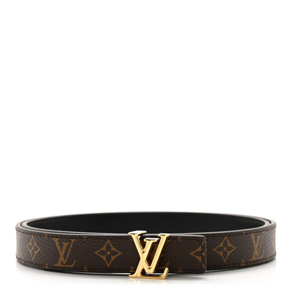 Louis Vuitton Calfskin Monogram 20mm LV Iconic Reversible Belt 85 34 Black 1 of 6