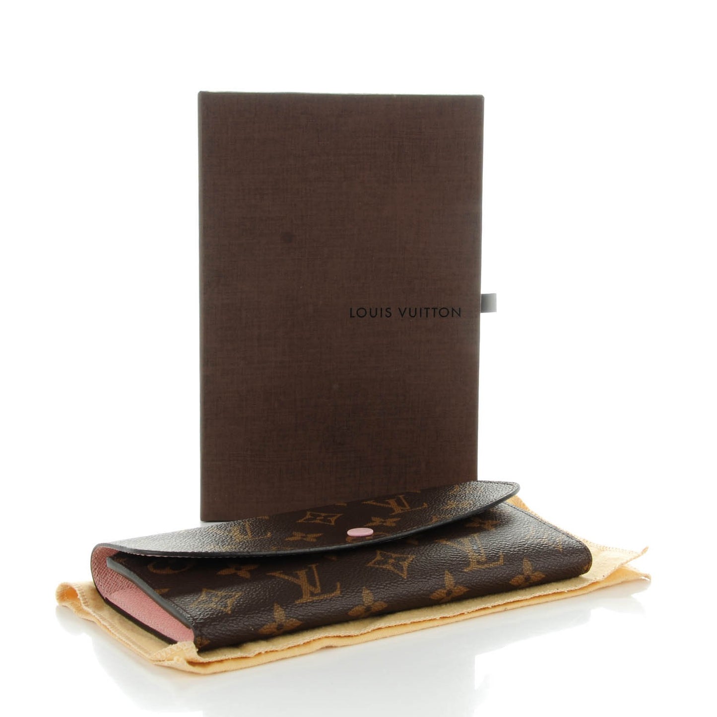 Monogram Emilie Wallet Rose Ballerine