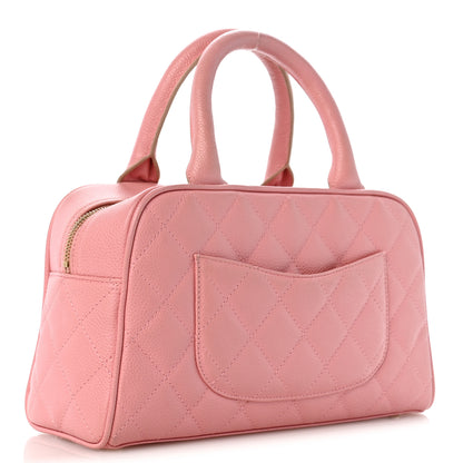 Chanel Caviar Quilted Small Bowler Pink 3 of 15