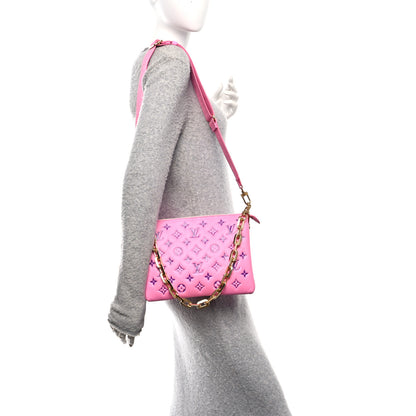 Louis Vuitton Lambskin Embossed Monogram Vuittamins Coussin PM Rose Violet 2 of 11