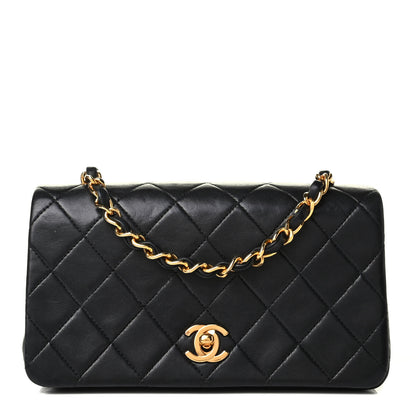 Chanel Lambskin Quilted Mini Flap Black 1 of 8
