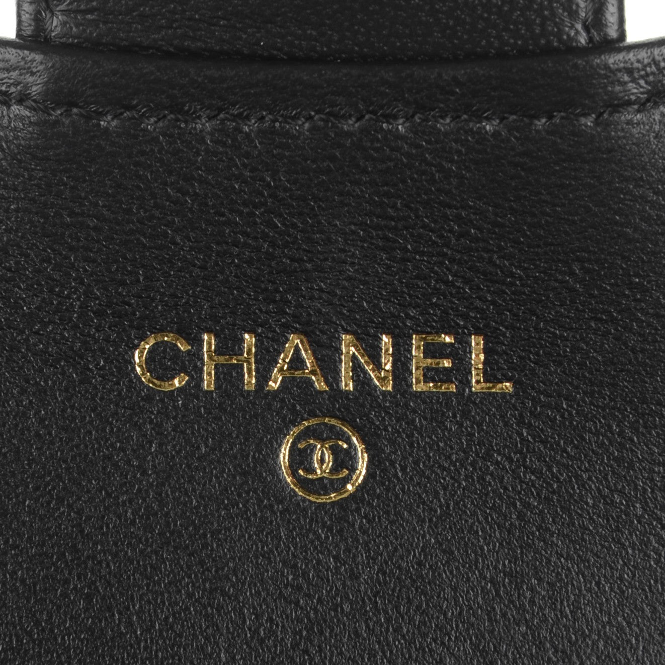 Chanel Lambskin Quilted Flap Card Holder Wallet Black 6 of 8