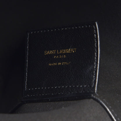 Saint Laurent Calfskin Toy Shopping Tote Black 7 of 9