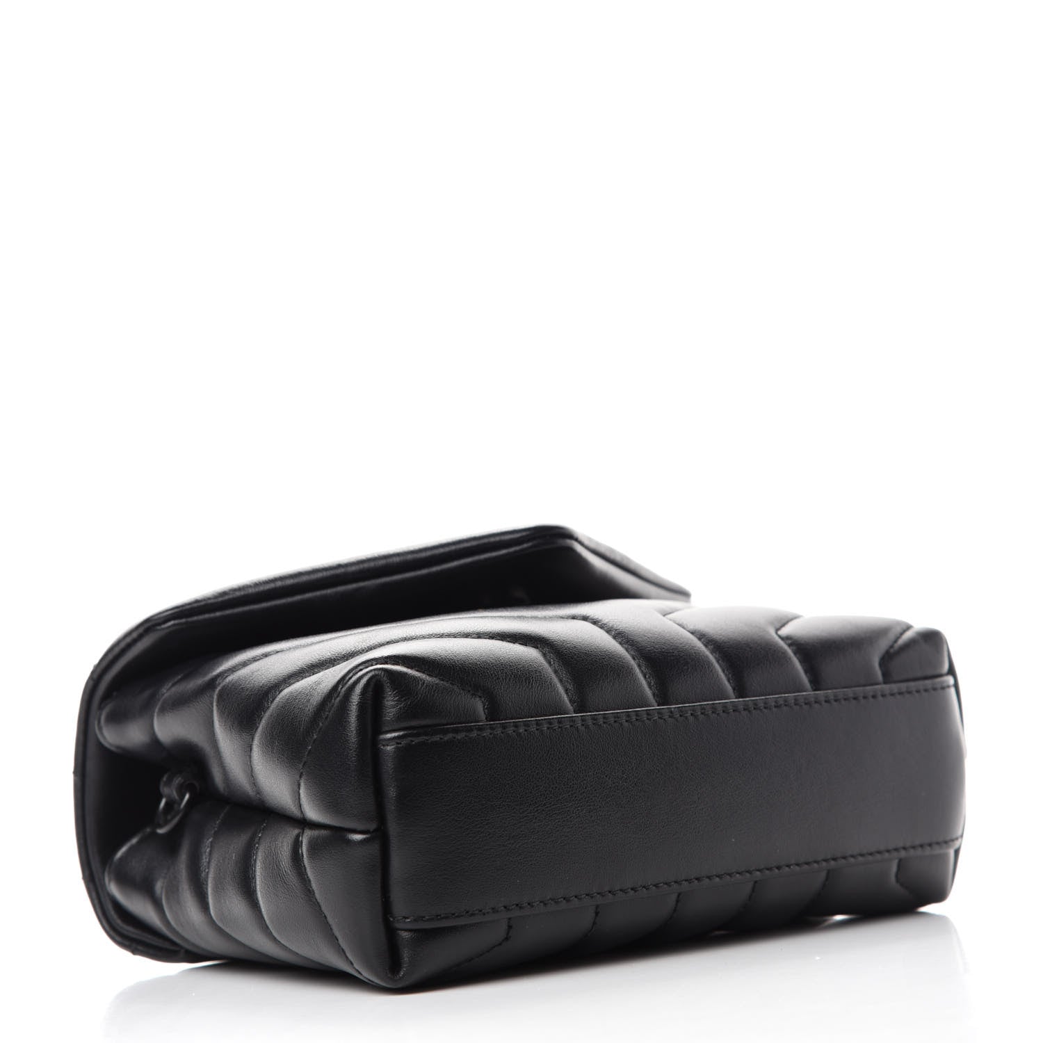 Saint Laurent Calfskin Y Quilted Monogram Toy Loulou Crossbody Bag Black 4 of 12