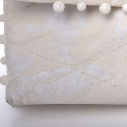 Lanvin Lambskin Quilted Pearl Medium Sugar Flap Shoulder Bag White 11 of 20