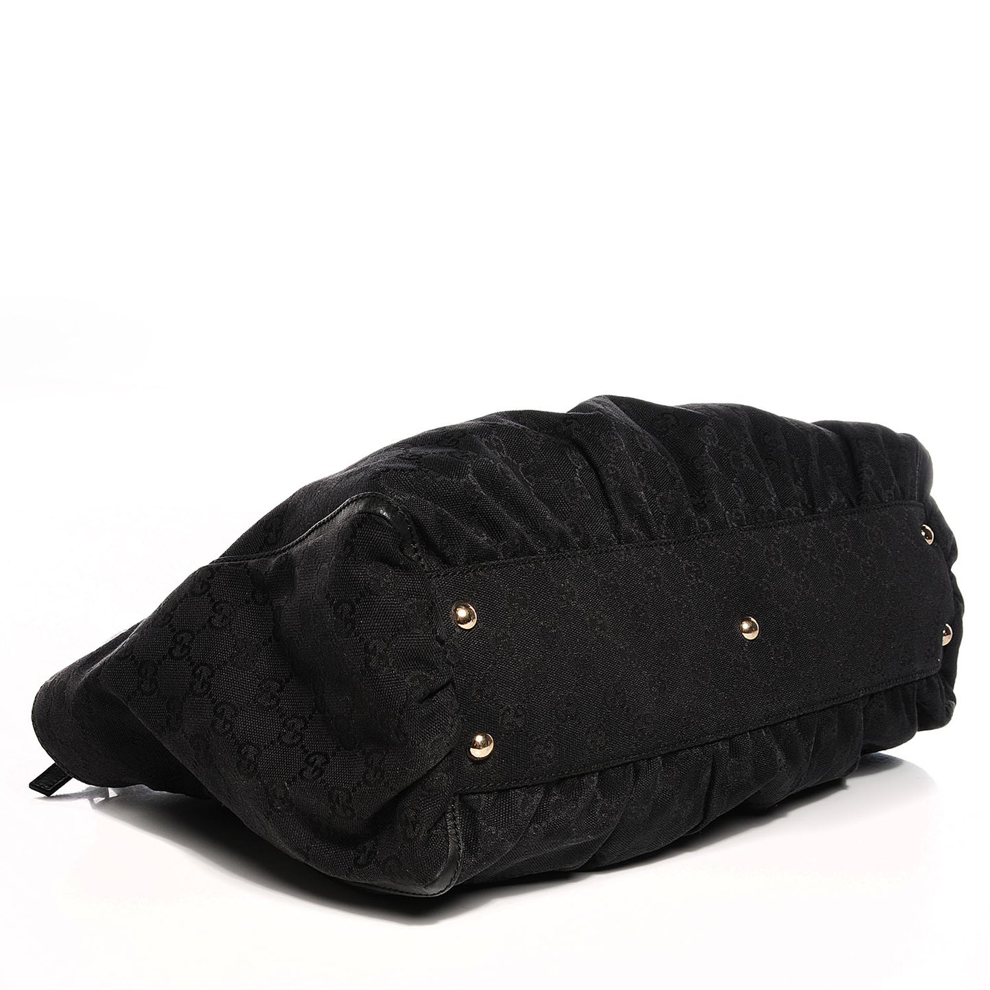 Monogram D Gold Tote Black