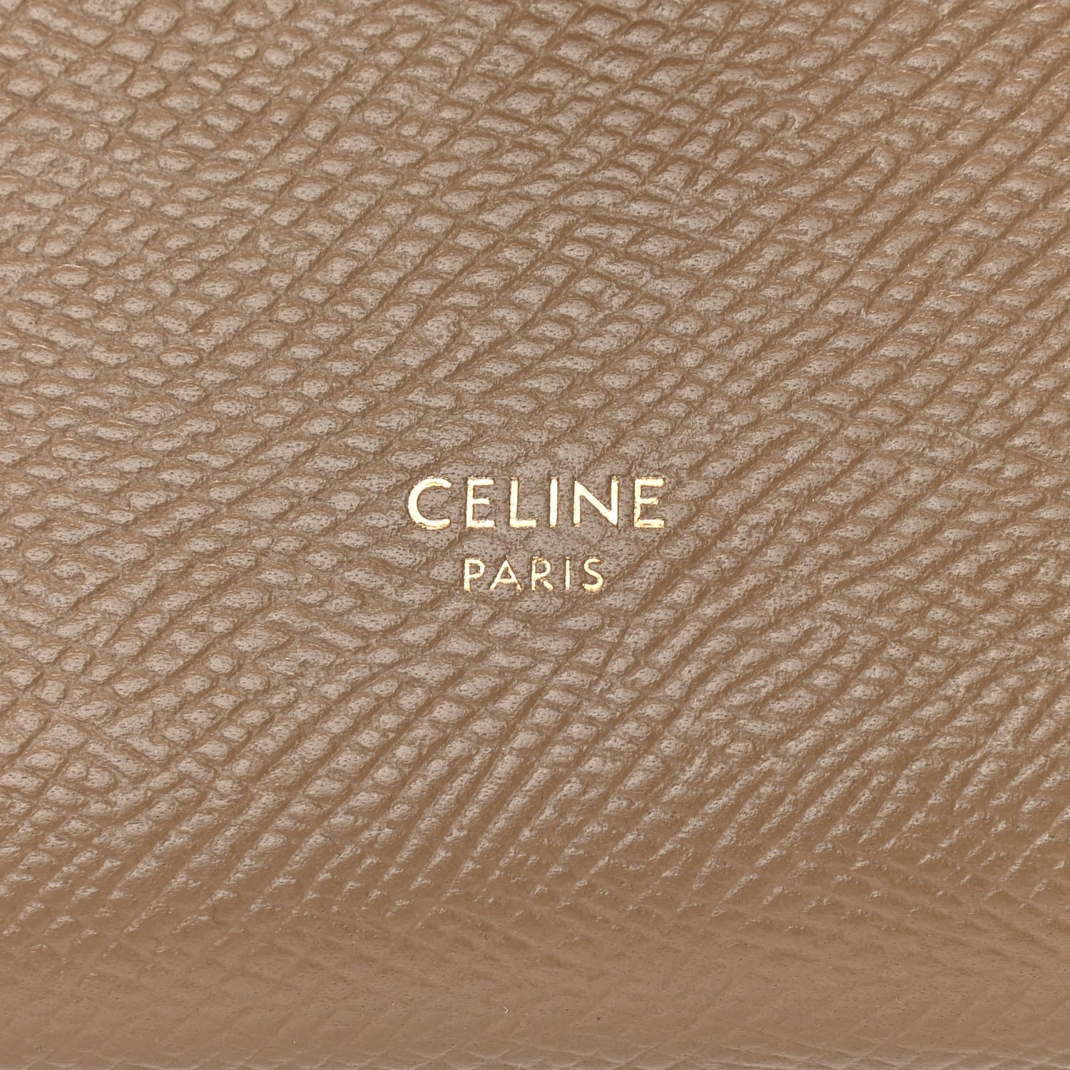 Celine Grained Calfskin Large Multifunction Strap Wallet Taupe 6 of 9