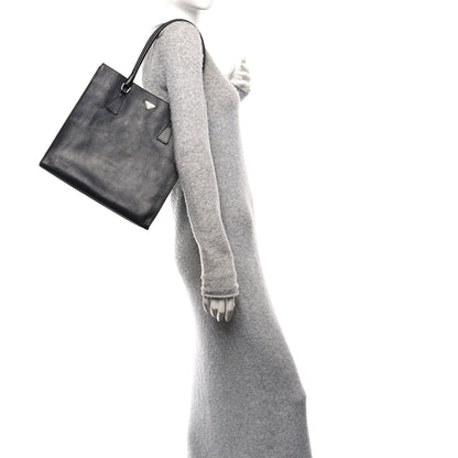 Prada Cinghiale Triangle Tote Black 2 of 13