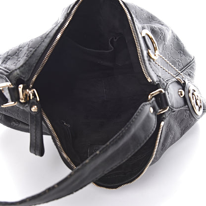 Gucci Guccissima Medium Sukey Hobo Black 5 of 12
