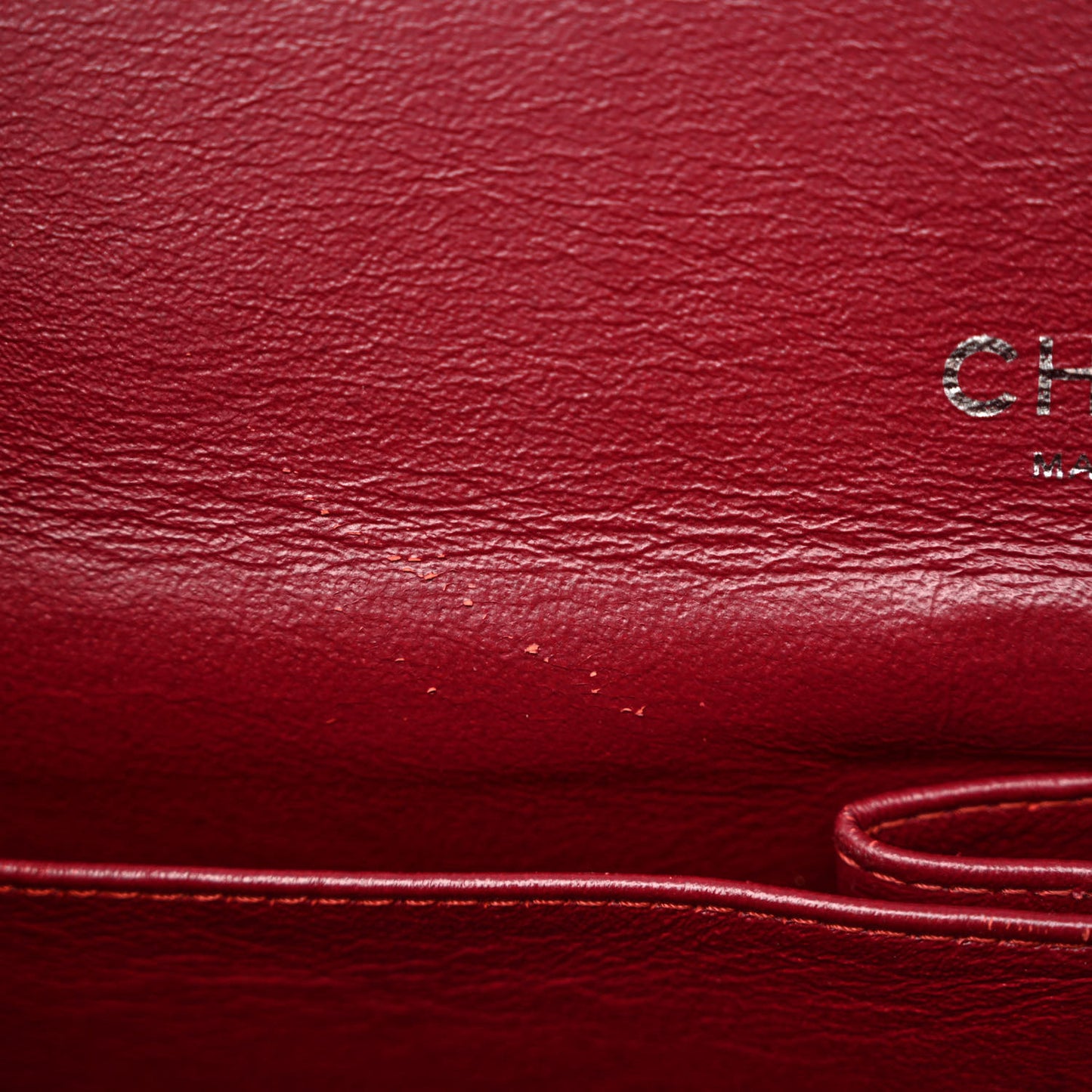 Patent Quilted Maxi Double Flap Red