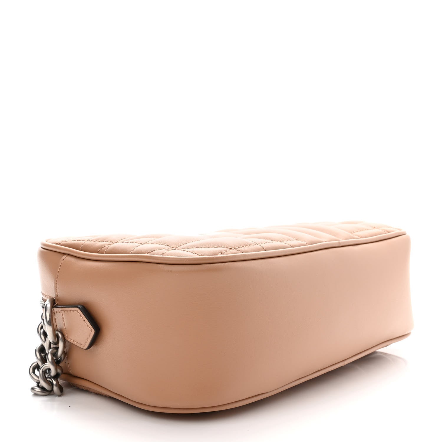 Gucci Calfskin Matelasse Aria Small GG Marmont Chain Shoulder Bag Camelia 4 of 10