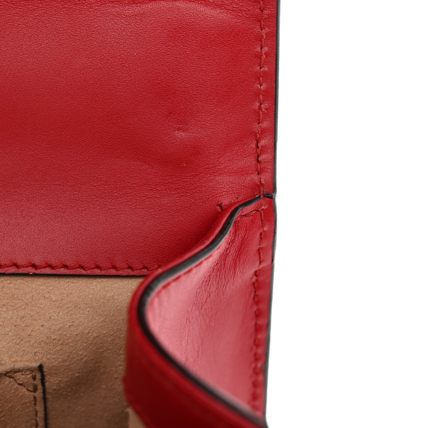 Guccissima Small Padlock Shoulder Bag Hibiscus Red