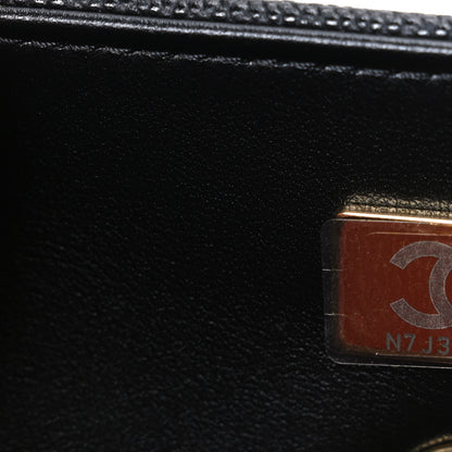 Chanel Shiny Caviar Preppy Coco Small Bowling Bag Black 7 of 11