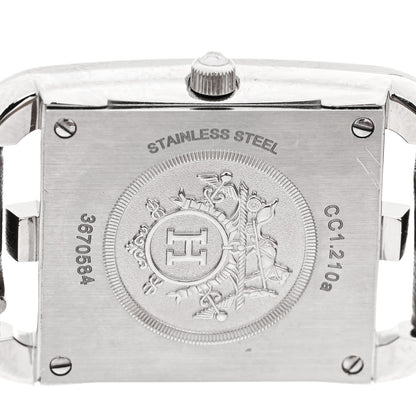 Hermes Stainless Steel Swift 23mm Cape Cod Quartz Watch Etoupe 4 of 5