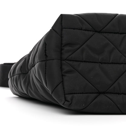 Prada Re-Nylon Nappa Triangle Quilted Padded Double Handled Zip Pocket Tote Black 7 of 8