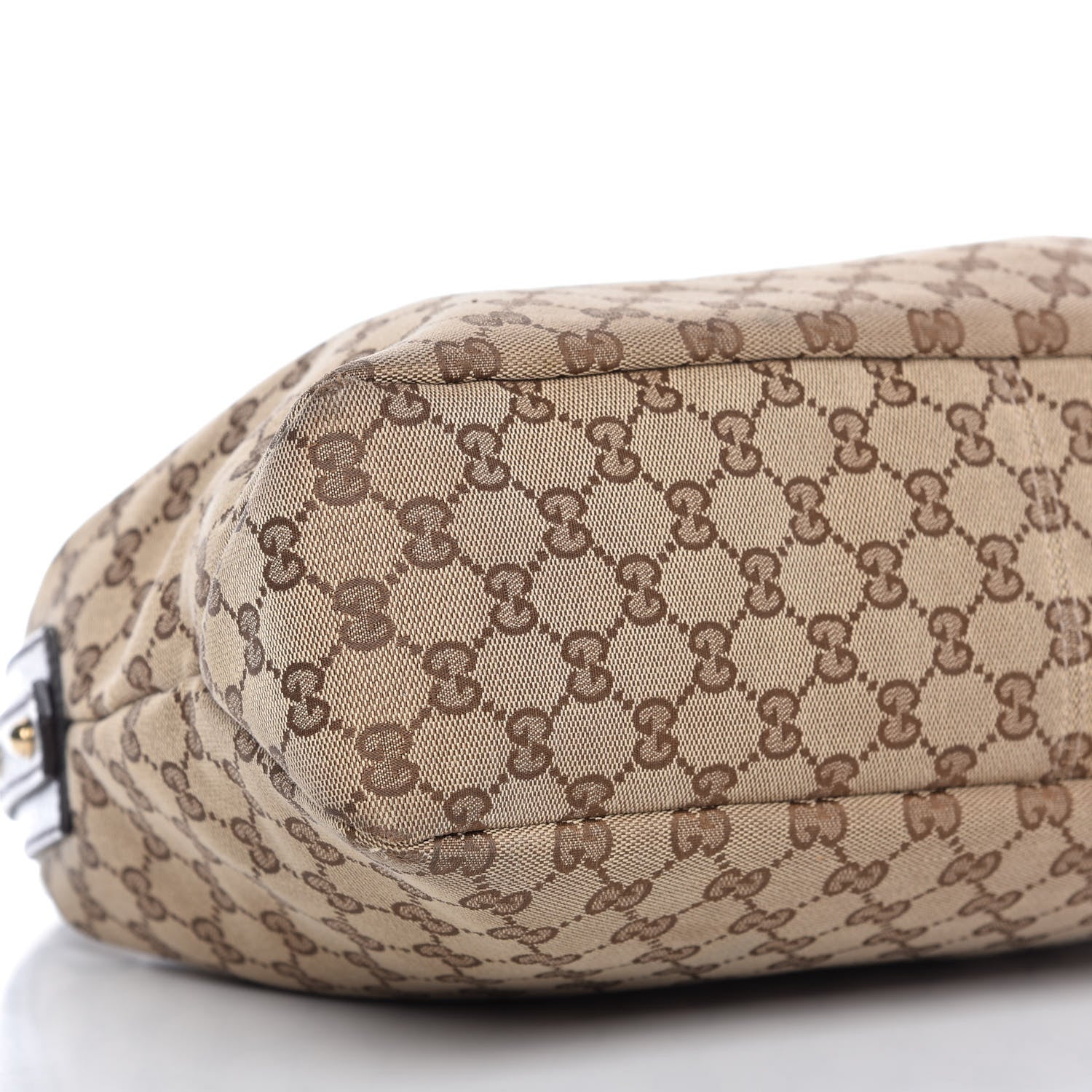 Gucci Monogram Medium Horsebit Chain Hobo Dark Brown 6 of 9