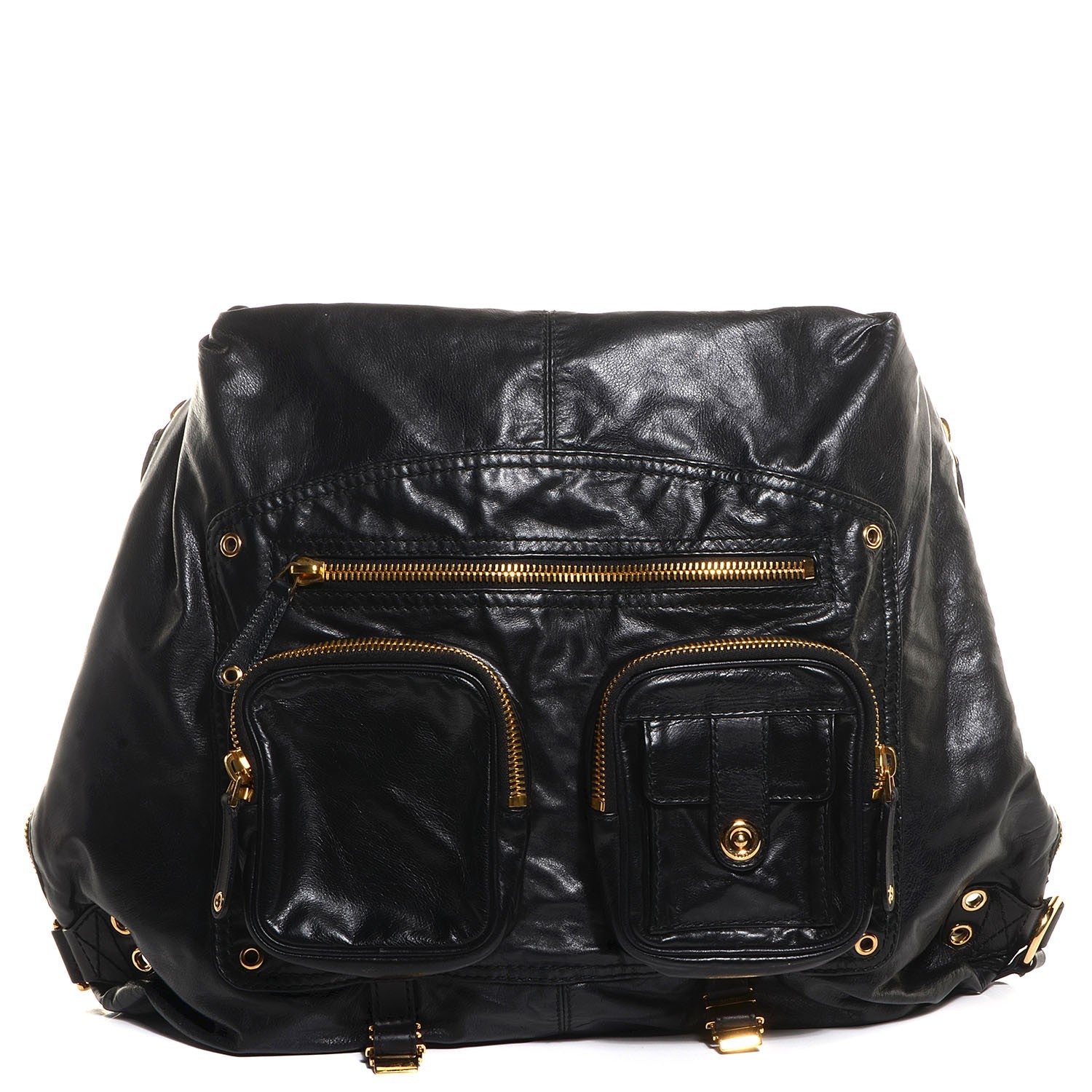 Gucci Leather Large Darwin Convertible Backpack Black 1 of 9