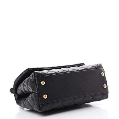Chanel Caviar Quilted Mini Coco Handle Flap Black 3 of 10