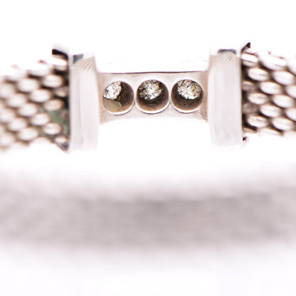 Tiffany Sterling Silver Diamond Narrow Somerset Ring 52 6 5 of 6