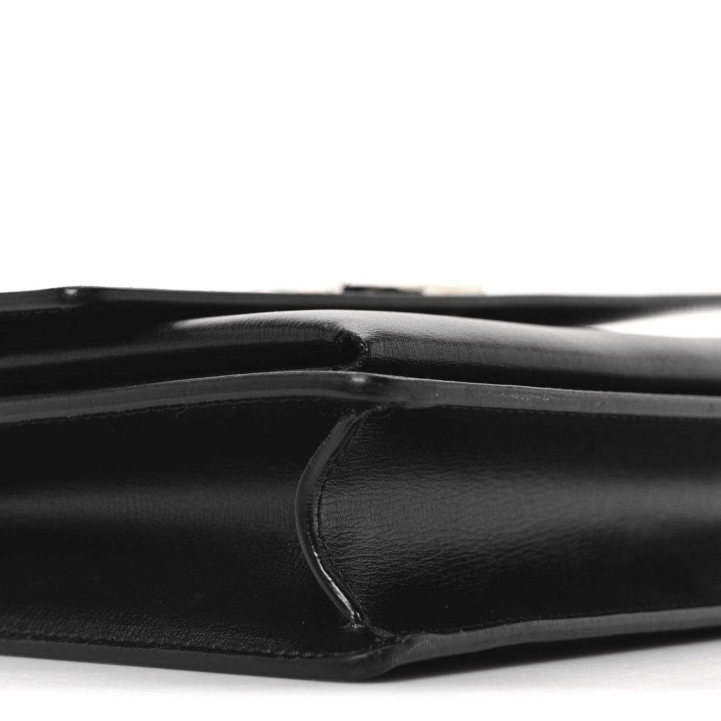 Smooth Calfskin Medium Monogram Sunset Satchel Black