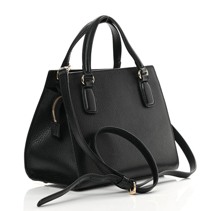 Gucci Dollar Calfskin Medium Soho Top Handle Satchel Black 3 of 13