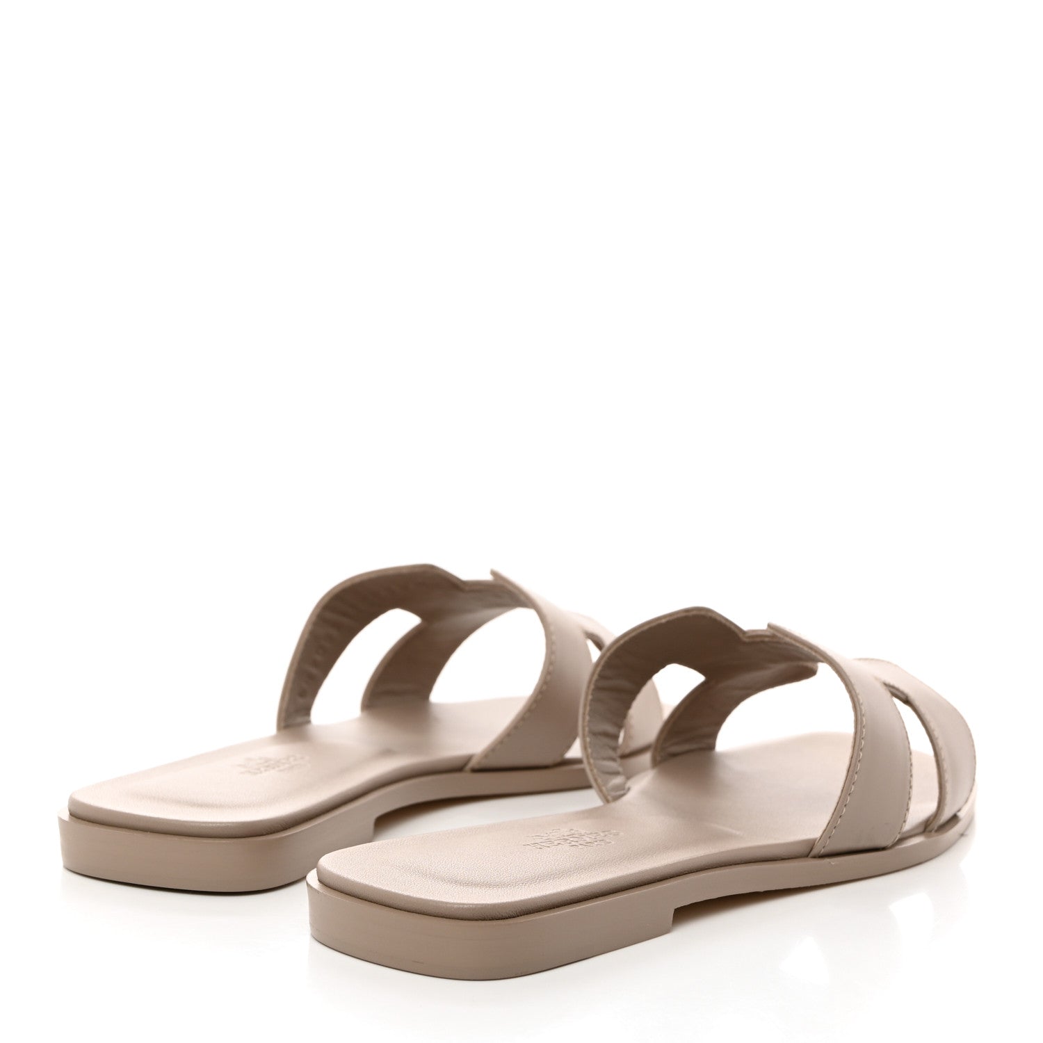 Hermes Box Calfskin Oran Sandals 37 Bois De Santal 4 of 9