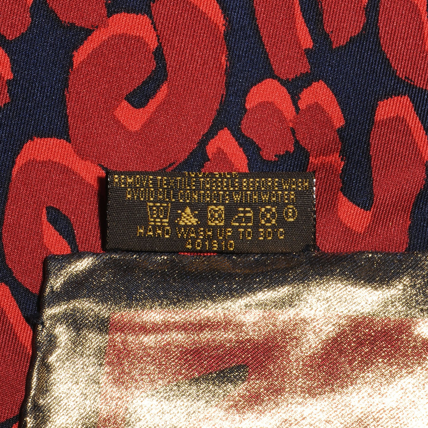Silk Monogram Leopard Carre Tresor Square Scarf Red