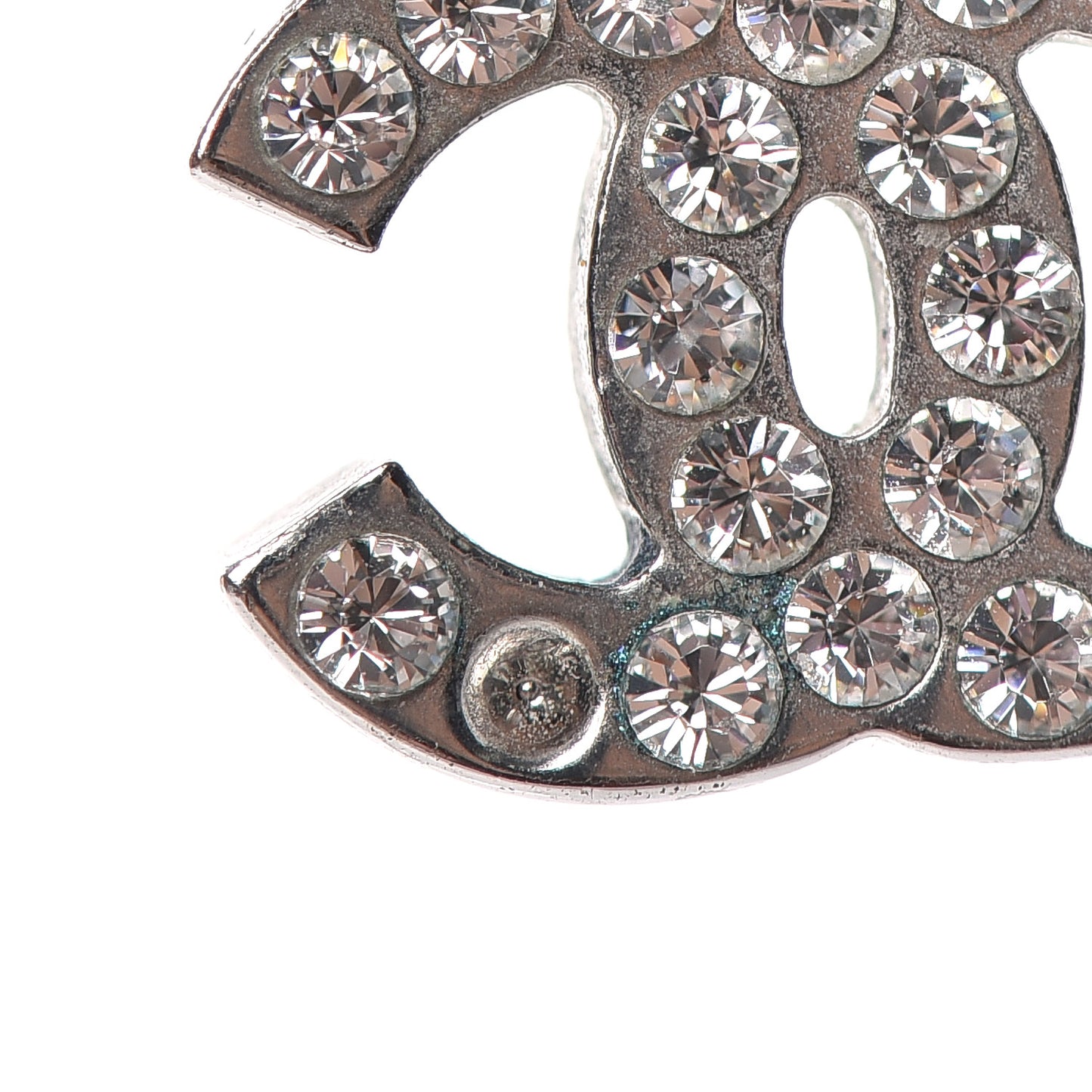 Crystal Timeless CC Necklace Silver