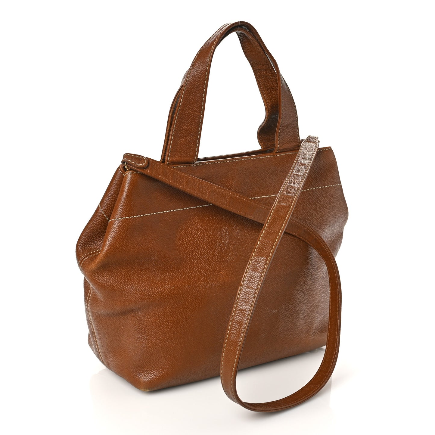 Caviar Shoulder Bag Brown