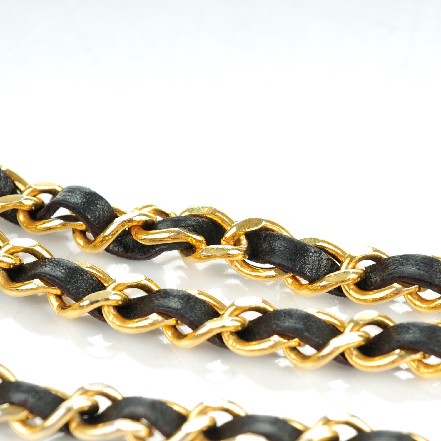 Chanel Lambskin Chain CC Medallion Belt Black Gold 6 of 7