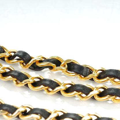 Chanel Lambskin Chain CC Medallion Belt Black Gold 6 of 7
