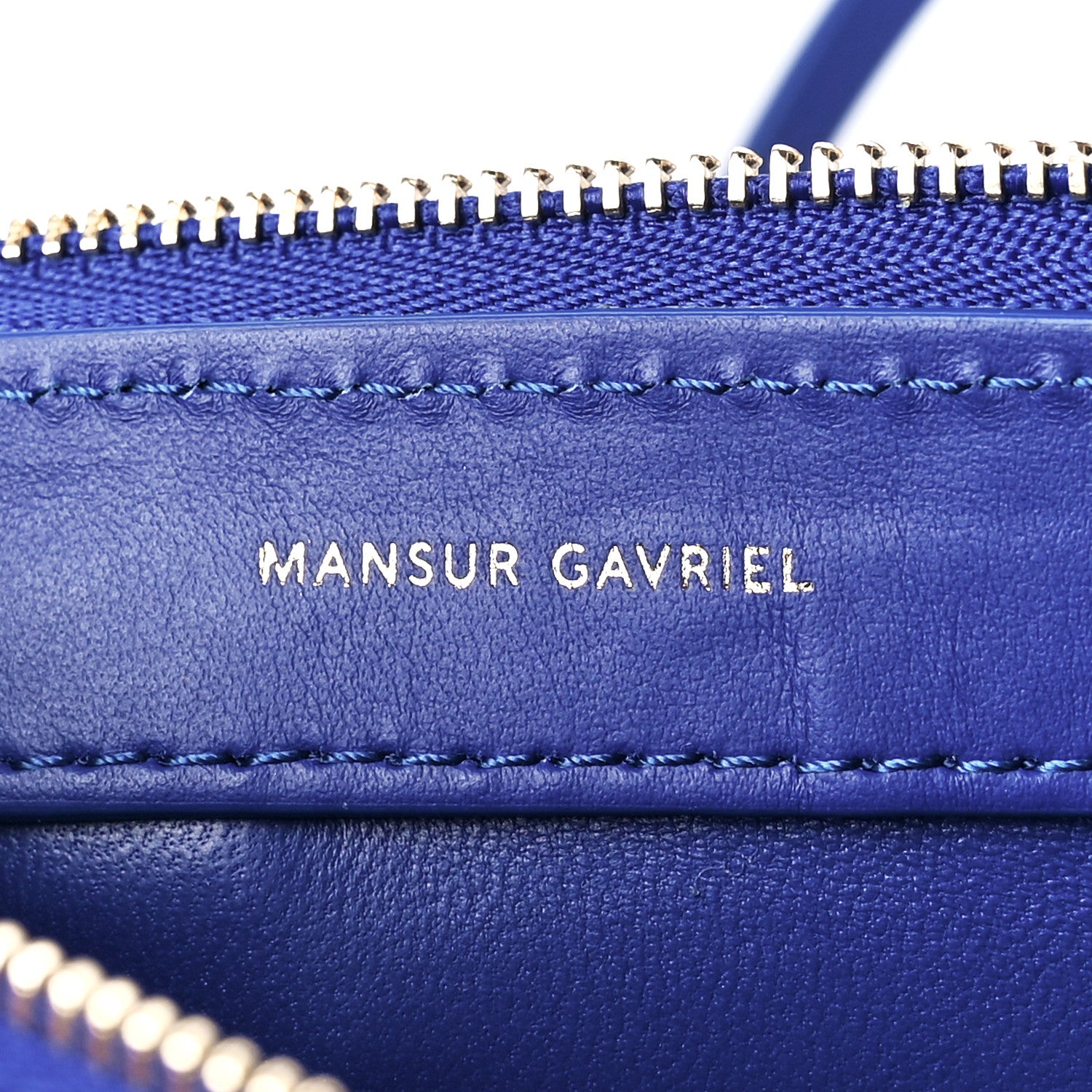 Mansur Gavriel Smooth Calfskin Mini Frame Crossbody Bag Blue 6 of 12