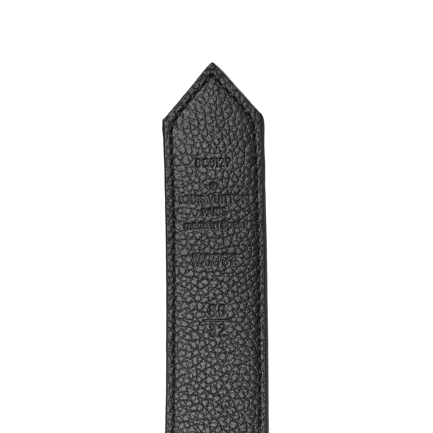 Calfskin Monogram 25mm LV Circle Reversible Belt 80 32 Black