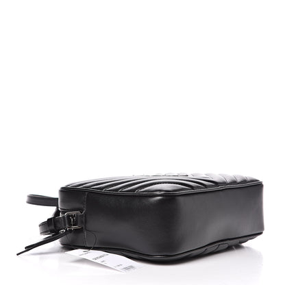Saint Laurent Calfskin Matelasse Monogram Lou Camera Bag Black 4 of 11
