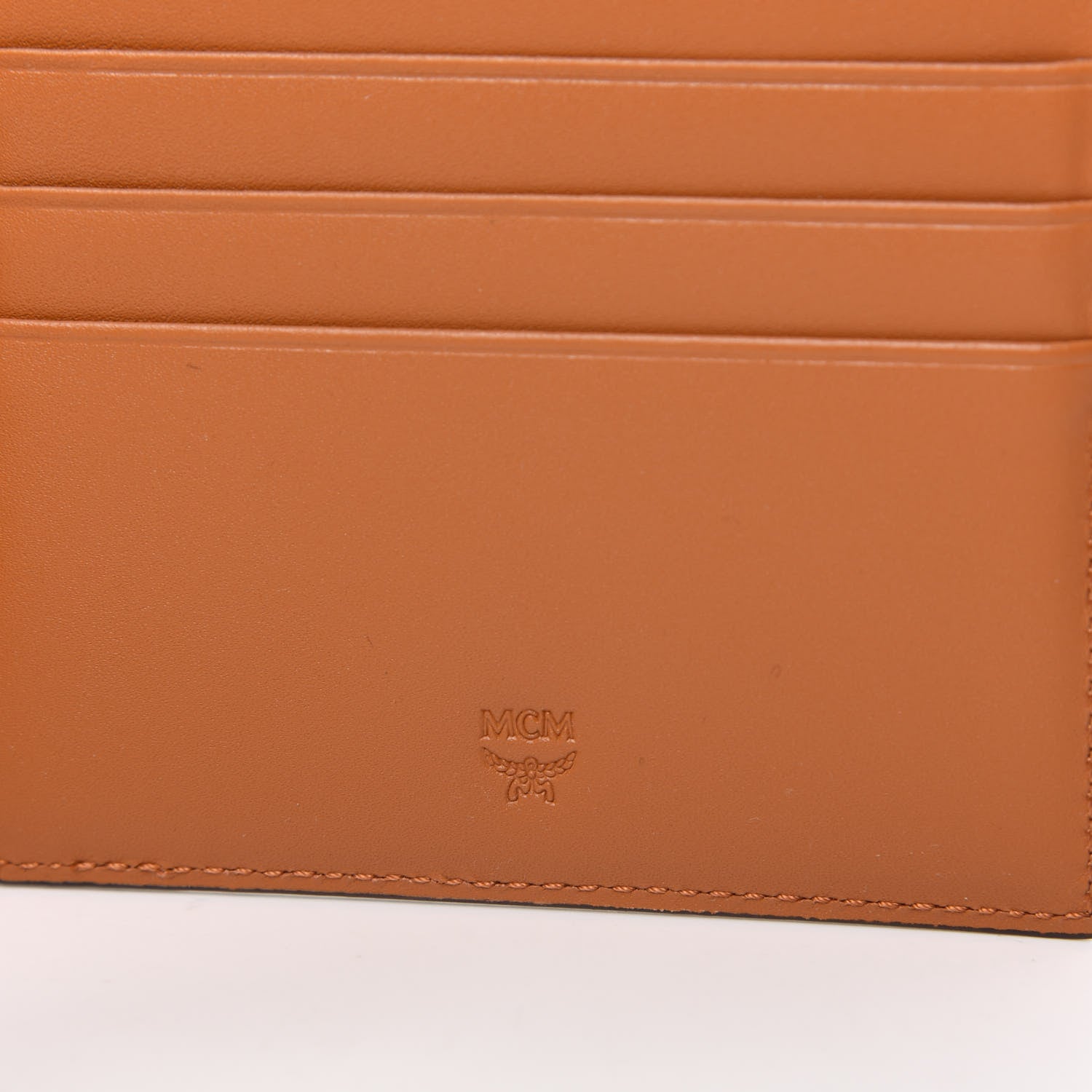 MCM Visetos Small Flap Wallet Cognac 6 of 6