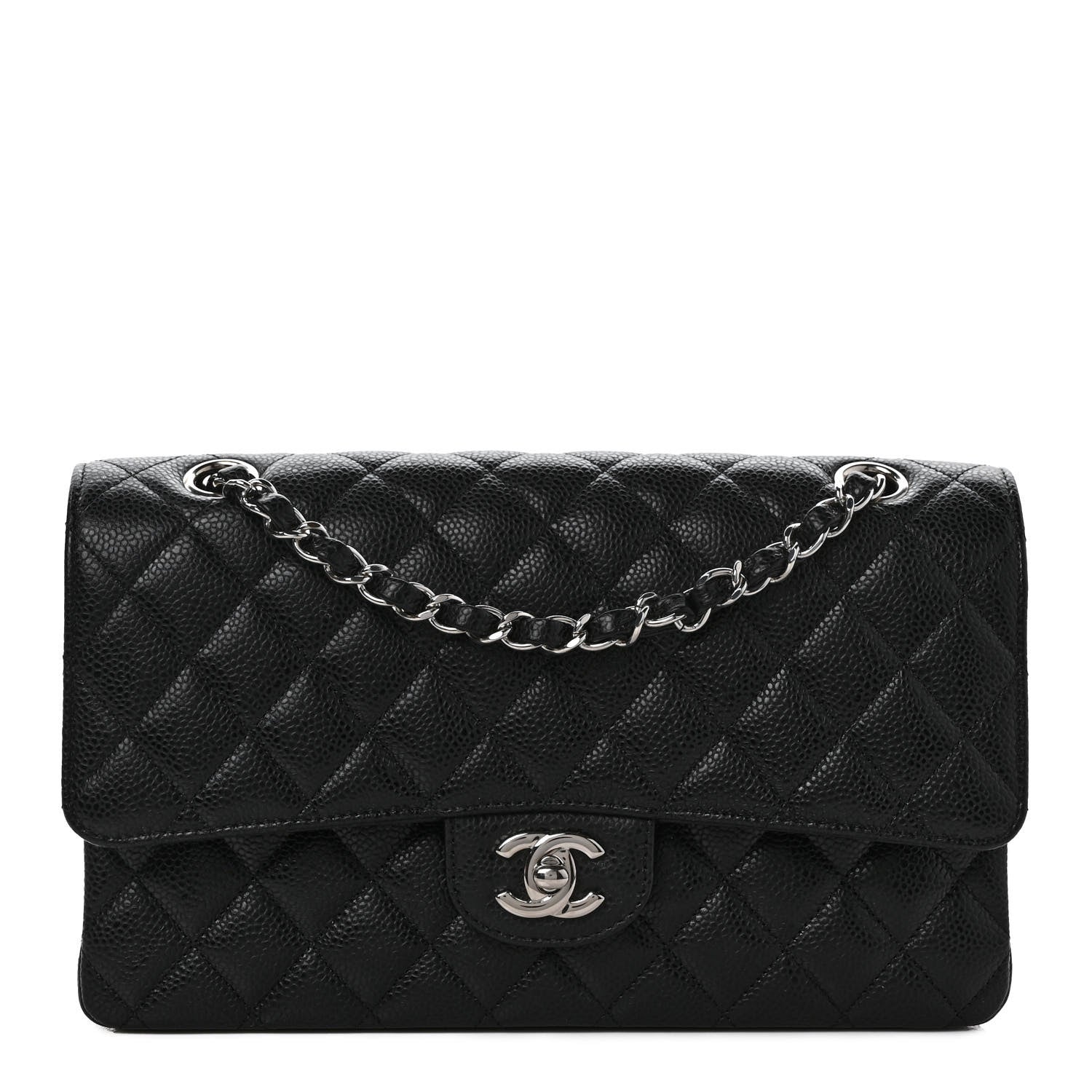 Chanel Caviar Quilted Medium Double Flap Black 1 of 11