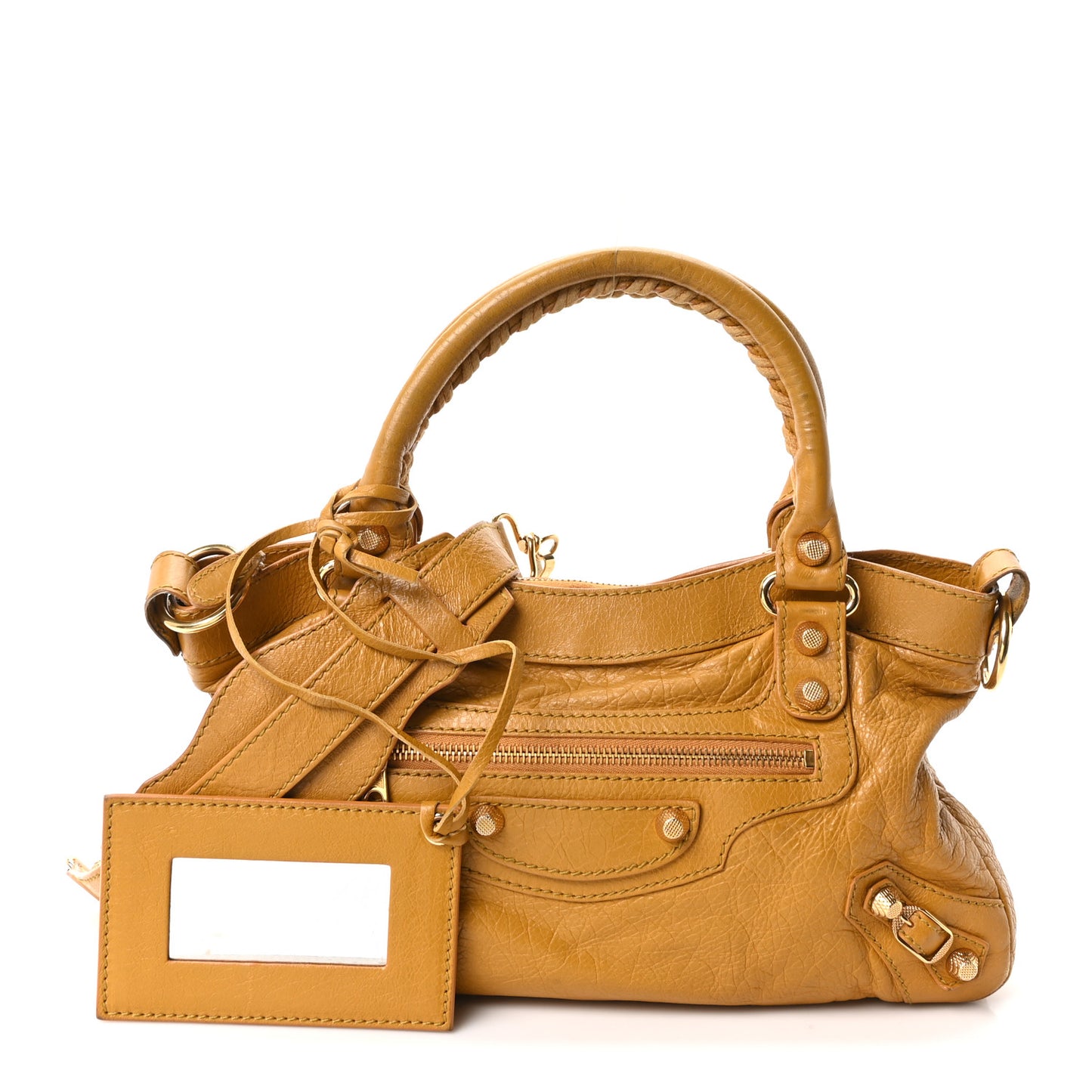 Agneau Giant 12 Gold Hardware First Jaune Moutarde
